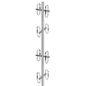 Benelec UHF 2 x 3dBd Base Omni-Dipole Dual Array Antenna 400-520MHz - Image 1